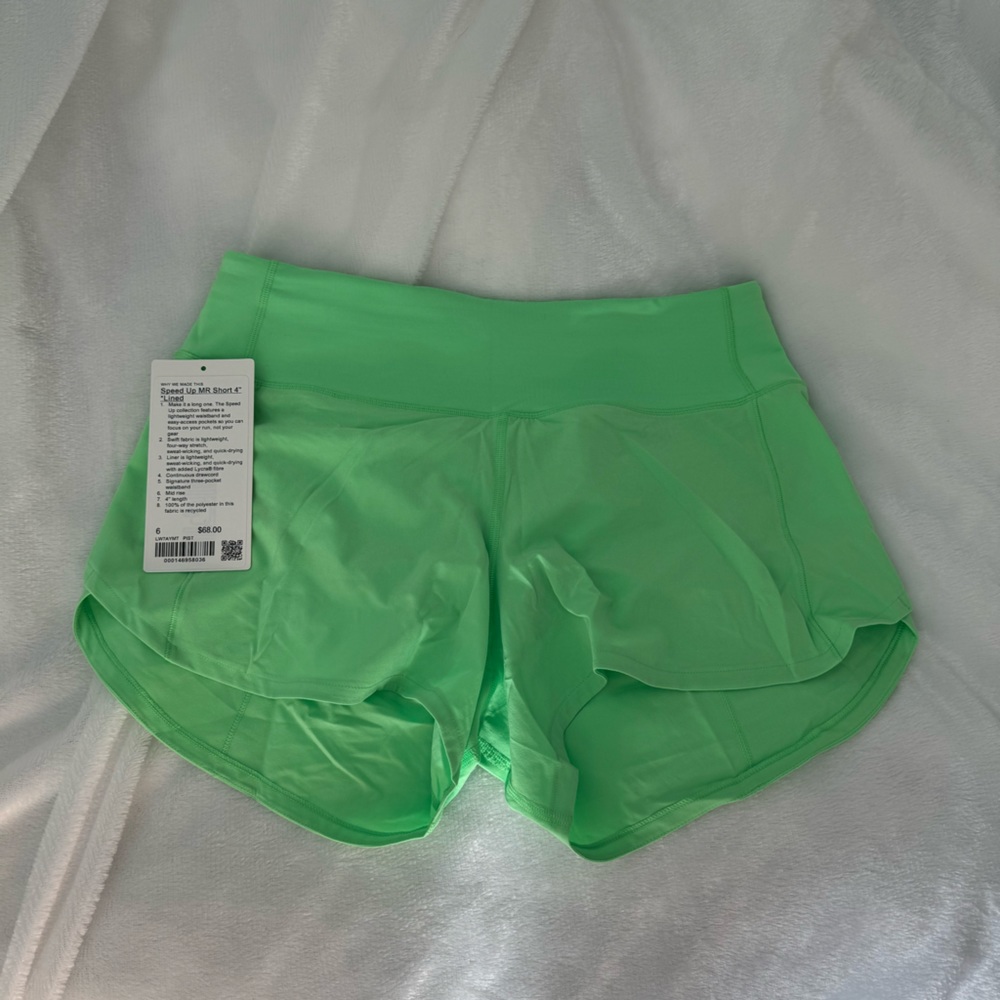 lululemon speed up in pistachio! US 6!